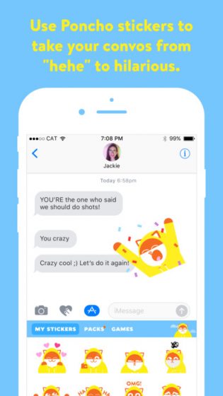 poncho-ios-chatbot-app-dialogue-screen